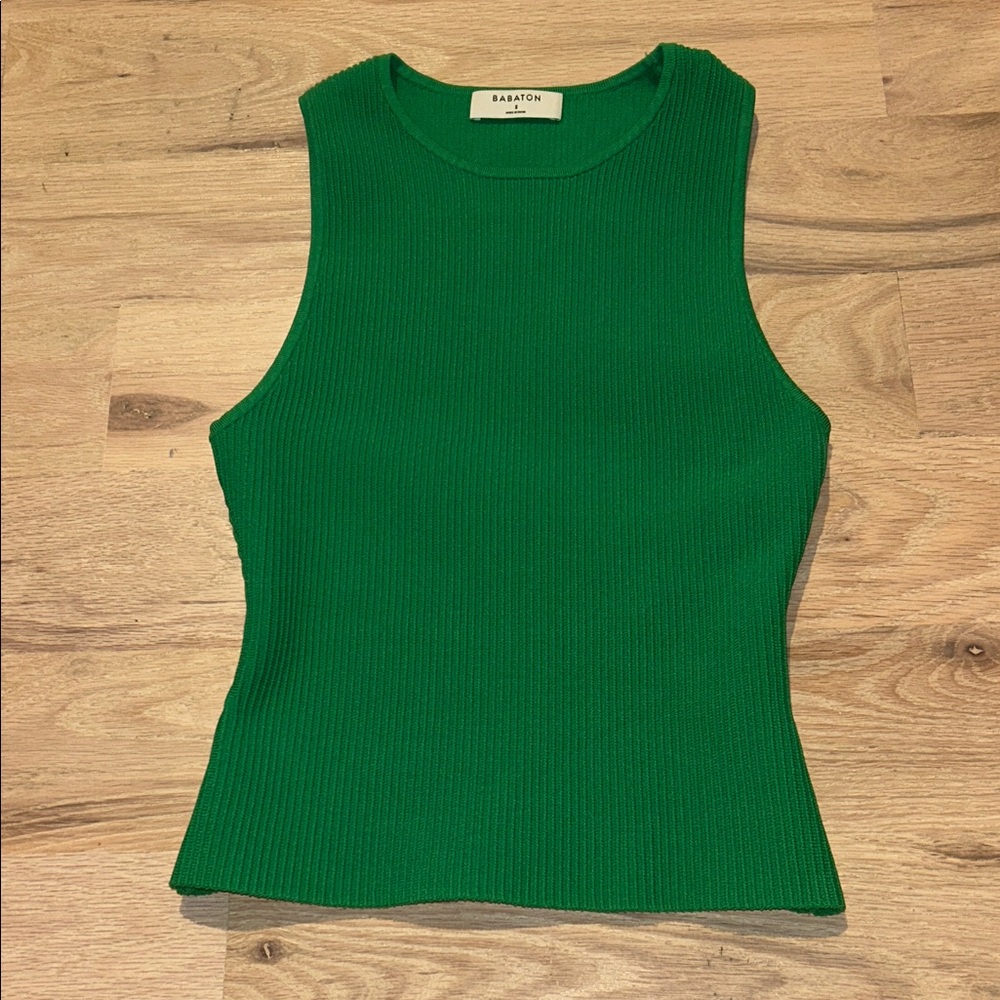 Babaton Green Top from Aritzia